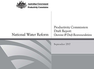 Draft Report to National Water Reform Inquiry